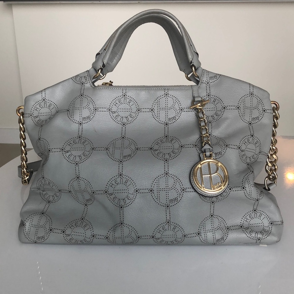 Henri Bendel Special Edition in baby grey leather